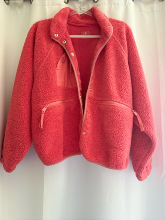 Free People Jackets & Blazers - Free People Coral Teddy Sherpa Jacket